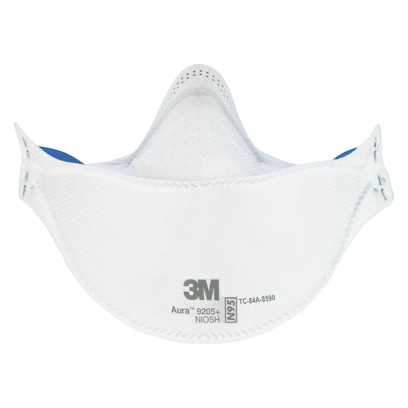 3M Aura 9205+ Mask Foldable NIOSH-Approved N9 5 Particulate Respirator Unvalved REDUCED EYEWEAR FOGGING ALL FACE SHAPES Wedding