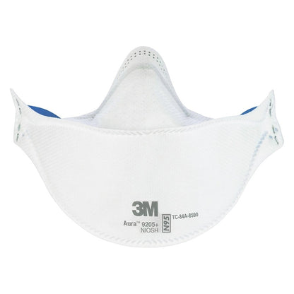 3M Aura 9205+ Mask Foldable NIOSH-Approved N9 5 Particulate Respirator Unvalved REDUCED EYEWEAR FOGGING ALL FACE SHAPES Wedding