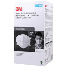 Load image into Gallery viewer, 3M Earloop 9501+ &amp; Upgraded Version 9551 And Headband 9502 + Mask Flat Fold Style KN9 5 Particulate Respirator Unvalved 50-Pack
