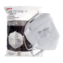 Cargar imagen en el visor de la galería, 3M Earloop 9501+ &amp; Upgraded Version 9551 And Headband 9502 + Mask Flat Fold Style KN9 5 Particulate Respirator Unvalved 50-Pack
