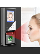 Load image into Gallery viewer, 300 face 3000 figners 2.8inch LCD TCP/ip USB Biometric Fingerprint face Access Control device System support 125khz rfid card
