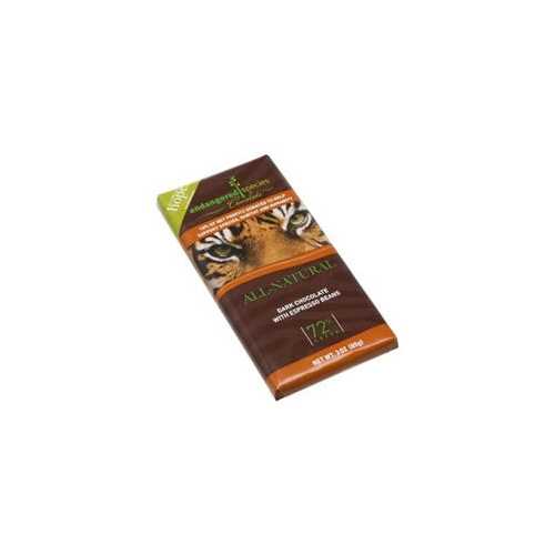 Endangered Species Dark Chocolate Bar Espresso Tiger (12x3 Oz)