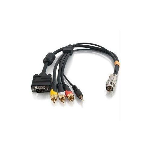 6FT RAPIDRUN VGA (HD15) + 3.5MM + COMPOSITE VIDEO + STEREO AUDIO FLYING LEAD