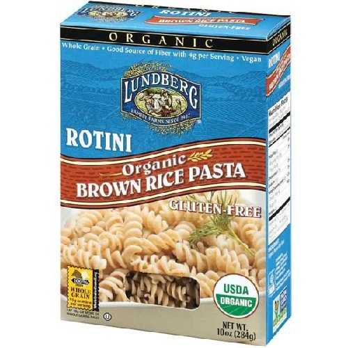 Lundberg Farms Rotini Brown Rice Pasta (12x10 Oz)