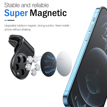 360° Rotate Car Magnetic Stand For iPhone Samsung Xiaomi 11 Universal GPS Anti-slip Holder Mobile Phone Mount Support With Metal