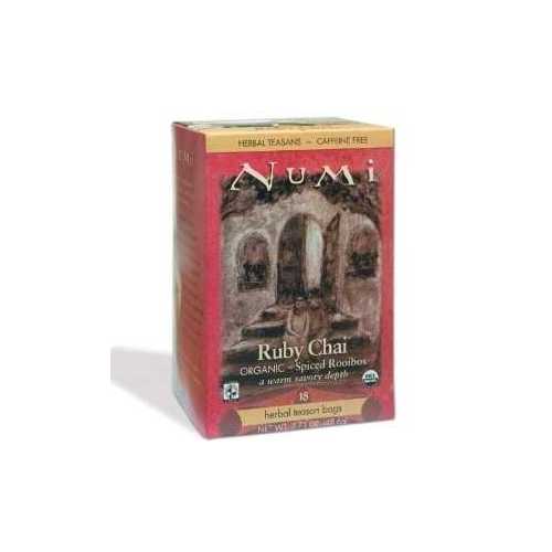 Numi Tea Ruby Chai Herbal Tea (6x18 Bag)