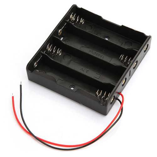 Plastic Battery Storage Case Box Holder For 4 x 18650 Battery