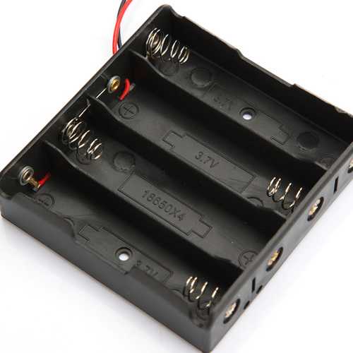 Plastic Battery Storage Case Box Holder For 4 x 18650 Battery