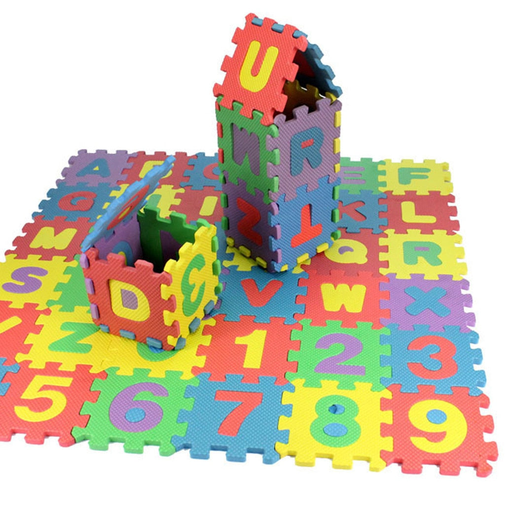 36Pcs Baby Child Number Alphabet Puzzle Foam Maths Educational Toy Gift Game Children Pre-school Magination Intellectual