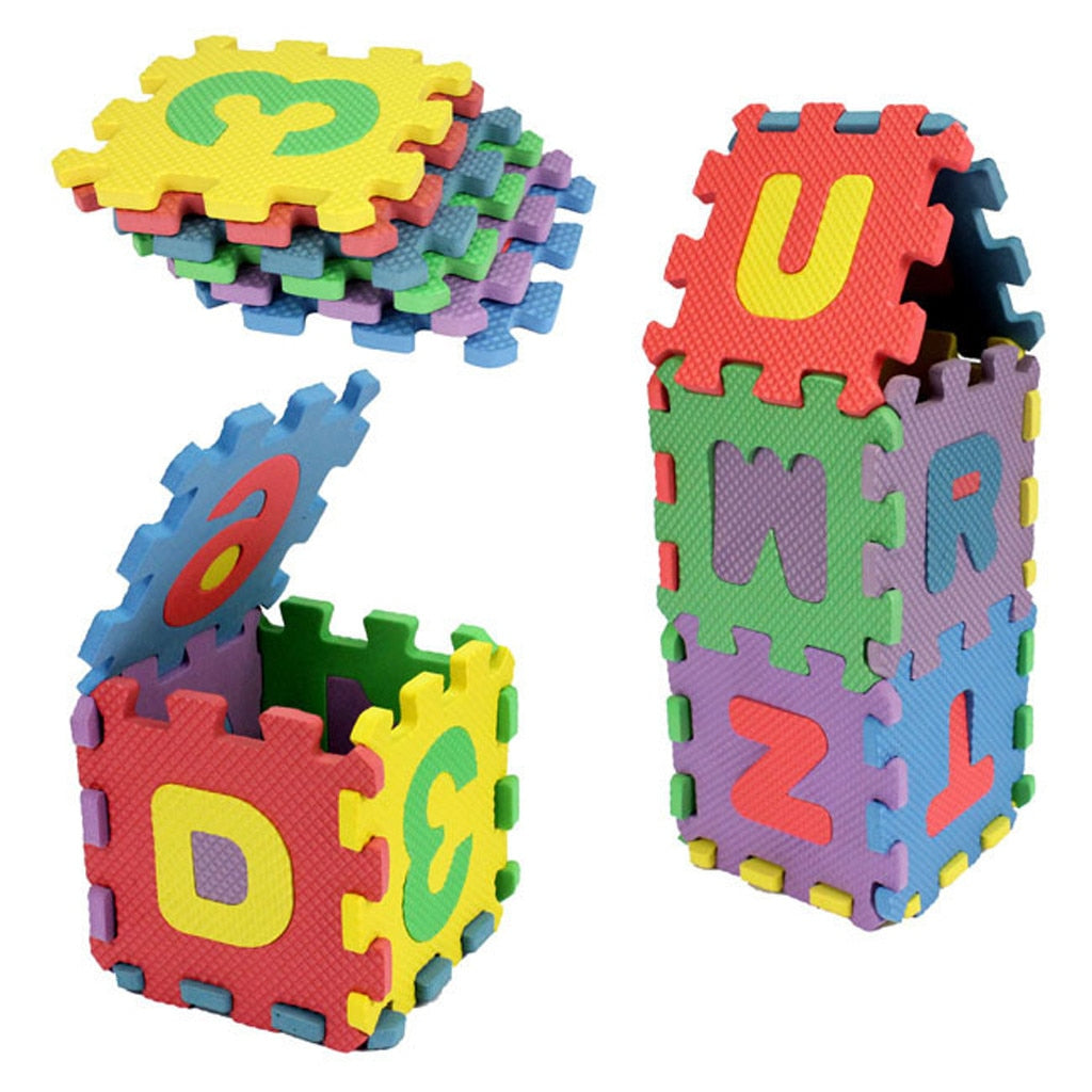 36Pcs Baby Child Number Alphabet Puzzle Foam Maths Educational Toy Gift Game Children Pre-school Magination Intellectual
