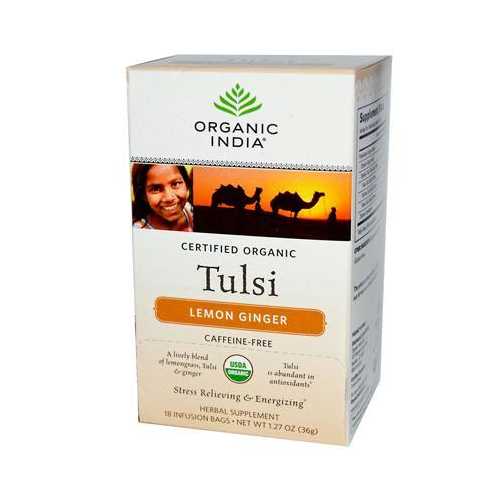 India Lemon Ginger Tulsi Tea (6x18 CT)