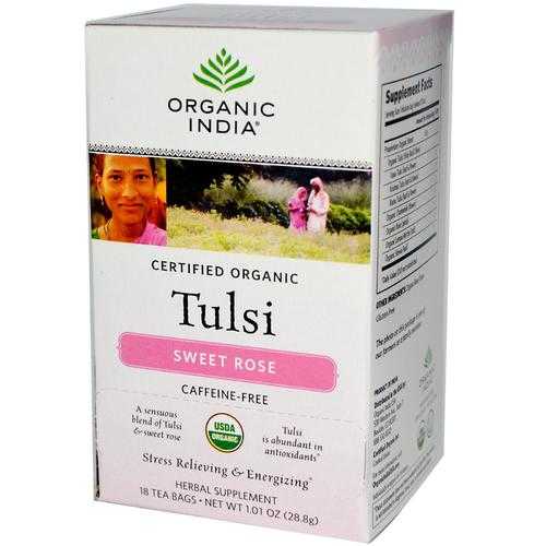 India Sweet Rose Tulsi Tea (18 CT)