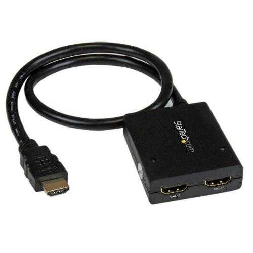 SPLIT AN HDMI AUDIO/VIDEO SOURCE TO TWO SEPARATE HDMI DISPLAYS, WITH SUPPORT FOR