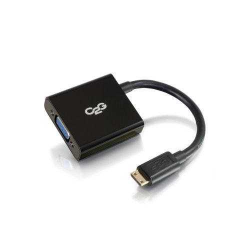 C2G HDMI TO VGA ADAPTER CONVERTER DONGLE MALE TO FEMALE BLACK-EASILY CONNECT THE