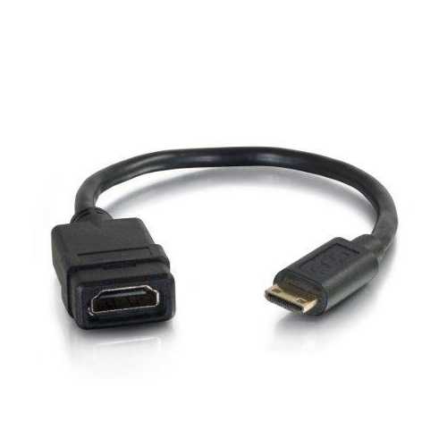 MINI HDMI&REG; MALE TO HDMI&REG; FEMALE ADAPTER CONVERTER DONGLE