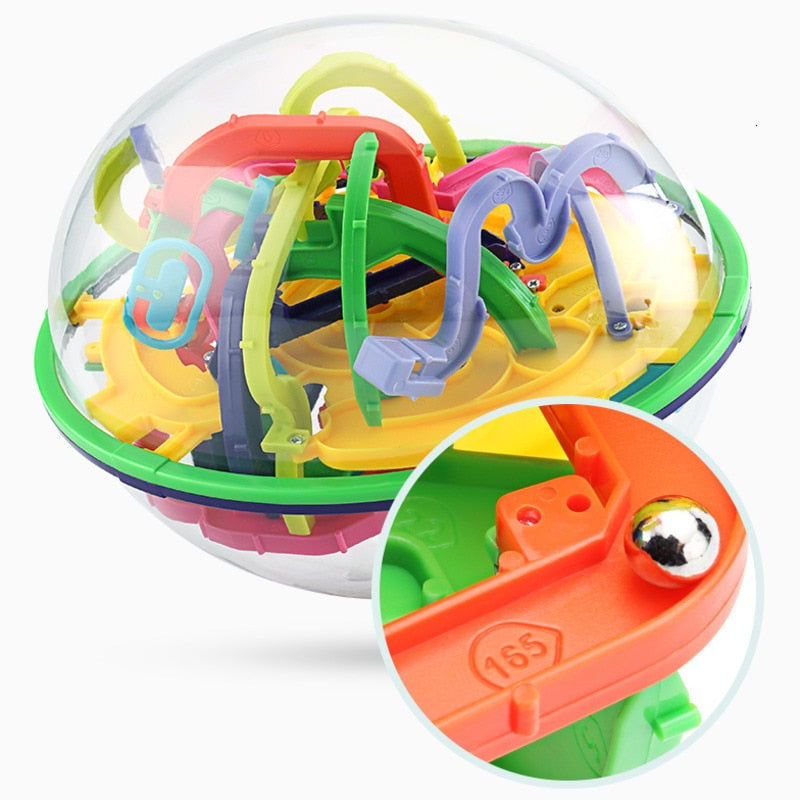 3D Intellect Puzzle Ball 299 Level Large Magic Maze Game Toys For Children Adult Balance Learning Educational Toys For Kids Gift