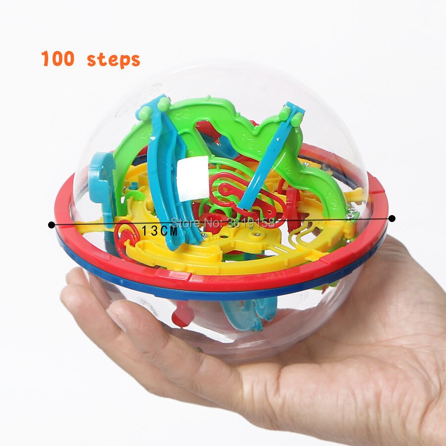 3D Magical Intellect Maze Ball 99/100/158/299steps,IQ Balance Perplexus Magnetic Ball Marble Puzzle Game for Kid and Adult Toys