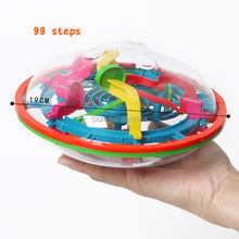 Cargar imagen en el visor de la galería, 3D Magical Intellect Maze Ball 99/100/158/299steps,IQ Balance Perplexus Magnetic Ball Marble Puzzle Game for Kid and Adult Toys
