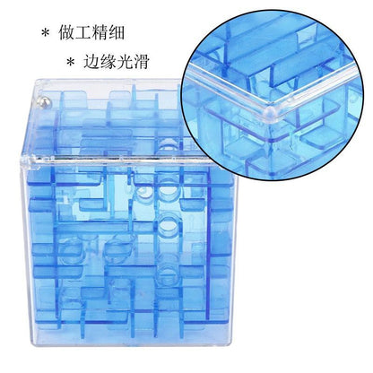 3D Mini Speed Cube Maze Magic Cube Puzzle Game Cubes Magic Learning Toys Labyrinth Rolling Ball Toys For Children Adult