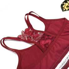 Load image into Gallery viewer, 3D Sexy Lingerie Seamless Sport Bra Backless Strapless Top Bra Push Up Bralette Brassiere Women Underwear letter lace
