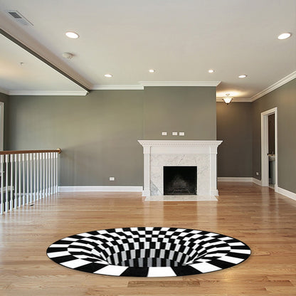 3D Vortex Illusion Rugs Swirl Print Optical Illusion Areas Rug Carpet Floor Pad Non-slip Doormat Mats for Home Dropshipping