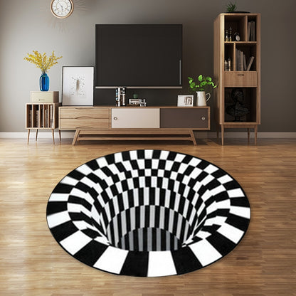 3D Vortex Illusion Rugs Swirl Print Optical Illusion Areas Rug Carpet Floor Pad Non-slip Doormat Mats for Home Dropshipping