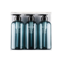 將圖片載入圖庫檢視器 3Pcs 500ml Empty Bottle Set Shampoo Shower Gel Hair Conditioner Press Pump Soap Dispenser Body Wash Bathroom Refillable Bottle
