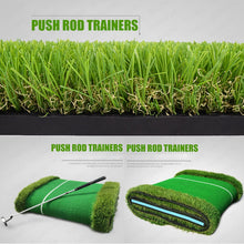 將圖片載入圖庫檢視器 3m Portable Indoor Outdoor Golf Putting Green Trainer Putter Swing Fairway Lawn Golf Training Aids Club Holder Office Home Mat
