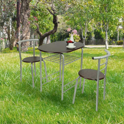 3pcs/set Nordic Modern Bedrooms 1 Table And 2 Chairs Dining Room Furniture Kitchen Lunch Dining Room Living Room Cafe Tavern HWC