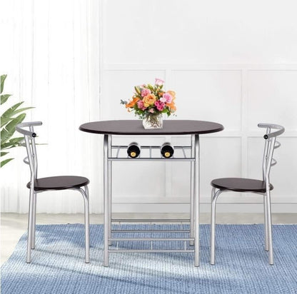 3pcs/set Nordic Modern Bedrooms 1 Table And 2 Chairs Dining Room Furniture Kitchen Lunch Dining Room Living Room Cafe Tavern HWC