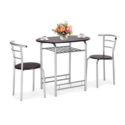 3pcs/set Nordic Modern Bedrooms 1 Table And 2 Chairs Dining Room Furniture Kitchen Lunch Dining Room Living Room Cafe Tavern HWC