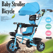 Load image into Gallery viewer, 4 In 1 Infant Tricycle Folding Rotating Seat Baby Stroller 3 Wheel Bicycle Kids Bike Three Wheel Stroller Toddler Baby Trolley
