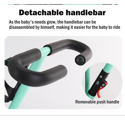 4 In 1 Infant Tricycle Folding Rotating Seat Baby Stroller 3 Wheel Bicycle Kids Bike Three Wheel Stroller Toddler Baby Trolley