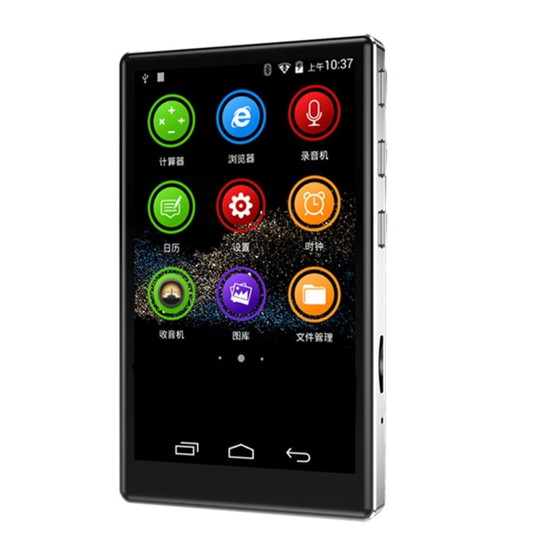4 Inch Full Screen HD Media Player MP4 Player WiFi Android 6.0 MP3/4 2+16GB/1+ 8G Bluetooth 5.0 Contact Music Player FM Radio