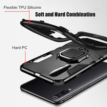 将图片加载到图库查看器，4 in 1 Case For Samsung Galaxy A70 A50 Case Armor PC Cover TPU Rim Finger Ring Holder Phone Case On For Samsung A50 A 70 Cover
