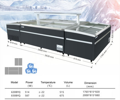 4 sets freezers Beautiful Cheaper Meat freezer Supermarket Freezer Cabinet