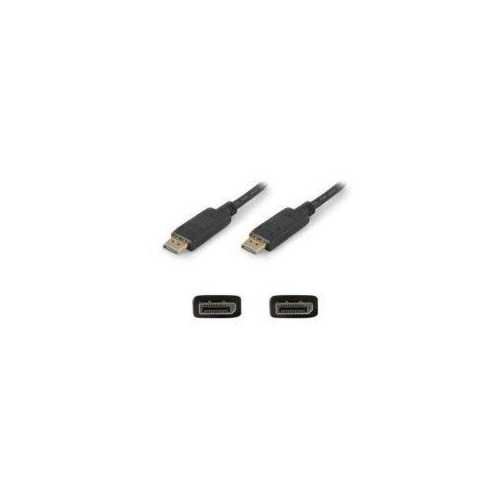 ADDON 30.48CM (1.00FT) DISPLAYPORT MALE TO MALE BLACK CABLE