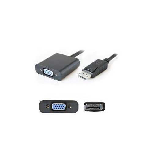 ADDON 8IN DISPLAYPORT MALE TO VGA FEMALE BLACK ADAPTER CABLE