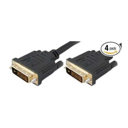 ADDON 5 PACK OF 15FT DVI-D SINGLE LINK (18+1 PIN) MALE TO MALE BLACK CABLE