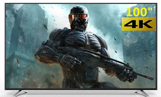 4K 100 inch monitor plus television of French German Spanish English Portuguese Russian language wifi smart led television TV