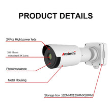 Load image into Gallery viewer, 4K HD IP Camera Outdoor Waterproof 8MP Infrared Lamp Light Night Vision Security Camera ONVIF Video Surveillance CCTV Camera
