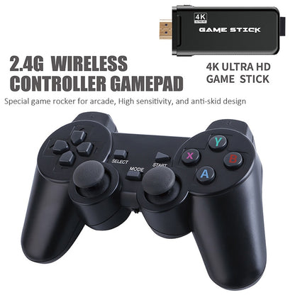 4K TV Retro Video Game Console With 2.4G Double Wireless Controller Built in 10000 Games For PS1/GBA HDMI Family TV Game Console