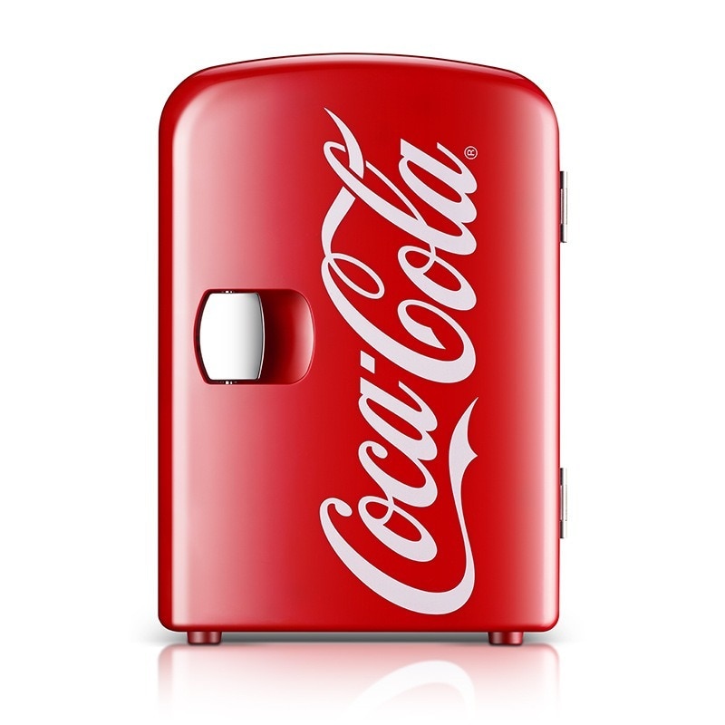 Coca-Cola 4L Portable Fridge Mini Fridges Heladera Small Fridge Vehicle Refrigerator Mini Refrigerator Cold and Heating Box 12V/220V