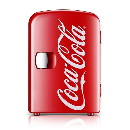Coca-Cola 4L Portable Fridge Mini Fridges Heladera Small Fridge Vehicle Refrigerator Mini Refrigerator Cold and Heating Box 12V/220V