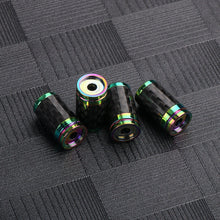 将图片加载到图库查看器，4PCS Carbon Fiber Metal Car Wheel Tire Valve Stem Caps For Acura Integra TLX-L RDX TLX CDX YD3 MDX ZDX ILX CL9 TL RL NSX TSX RSX
