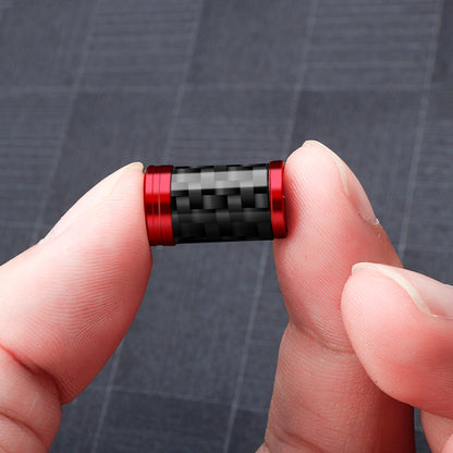 4PCS Carbon Fiber Metal Car Wheel Tire Valve Stem Caps For Acura Integra TLX-L RDX TLX CDX YD3 MDX ZDX ILX CL9 TL RL NSX TSX RSX