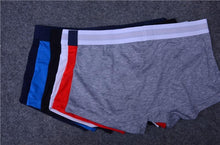 将图片加载到图库查看器，4Pcs/Lot Brand Men Boxers Underwear Sexy U Convex Designer Breathable Cotton Short Boxer Men Underpants Under Panties
