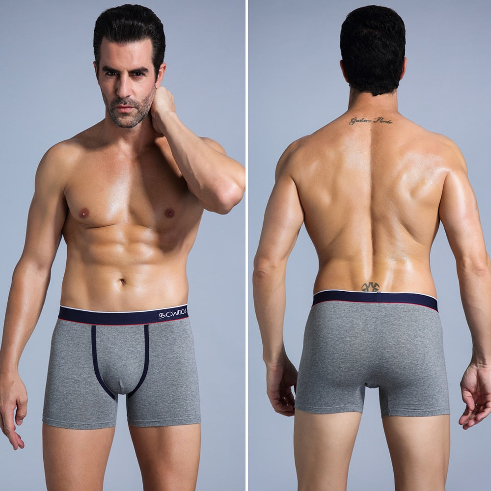 4pcs Boxer Shorts Underpants man Men's Panties Men Boxer Underwear Cotton for Male Couple Sexy Set Calecon Large Size Lot Soft