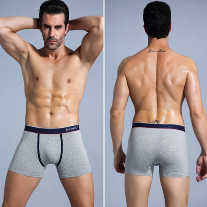 4pcs Boxer Shorts Underpants man Men's Panties Men Boxer Underwear Cotton for Male Couple Sexy Set Calecon Large Size Lot Soft