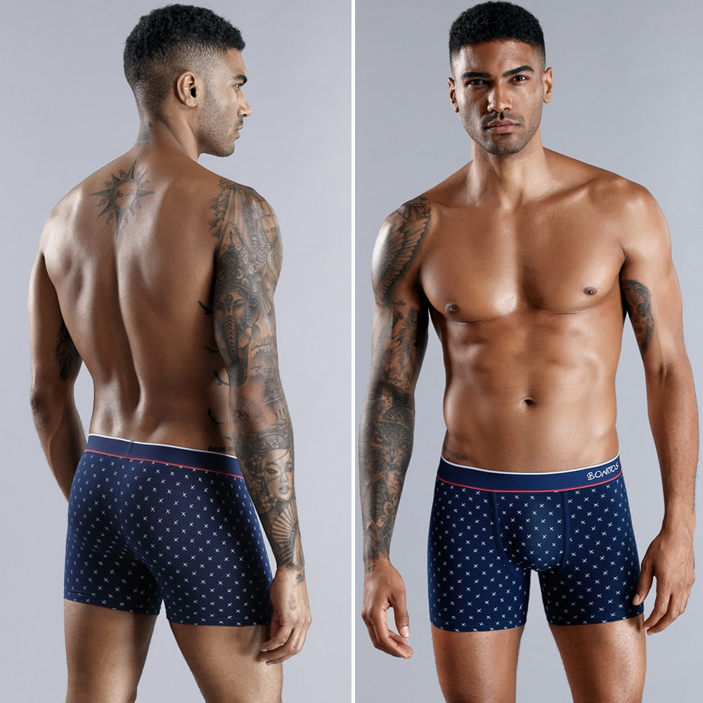 4pcs Boxer Shorts Underpants man Men's Panties Men Boxer Underwear Cotton for Male Couple Sexy Set Calecon Large Size Lot Soft